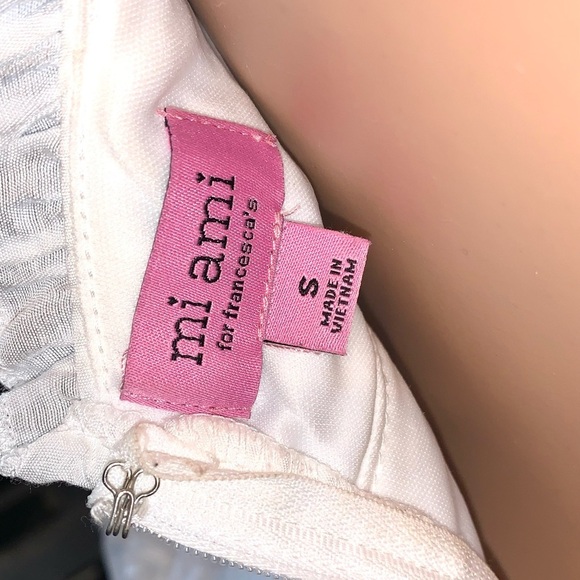 Miami Francesca mini white ruffle dress Size Small - Picture 7 of 8